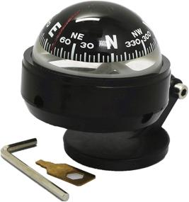 img 4 attached to 🧭 Portable Lizipai Car Dashboard Compass with Suction Cup & Adjustment Tools - Compact Ball Compass for Cars, Travel, Hiking, Camping Outdoor