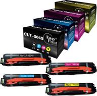 🖨️ easyprint compatible toner cartridge replacement for samsung 504s clt-504s – works with clp-415n, clp-470, clp-475, clx-4195, 4195n, sl-c1810w, 1860fw printers | 4-pack (black, cyan, magenta, yellow) logo