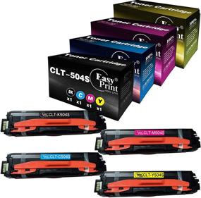 img 4 attached to 🖨️ EasyPrint Compatible Toner Cartridge Replacement for Samsung 504S CLT-504S – Works with CLP-415N, CLP-470, CLP-475, CLX-4195, 4195N, SL-C1810W, 1860FW Printers | 4-Pack (Black, Cyan, Magenta, Yellow)