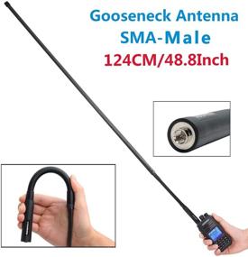 img 3 attached to ABBREE AR-152G Гусиная складная тактическая антенна CS 48,8 дюйма SMA-мама VHF UHF 144/430 МГц для радиостанций Yaesu TYT MD-380 Wouxun KG-UV8D 9D Plus.