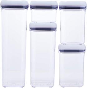 img 3 attached to 🏺 OXO Good Grips 5-Piece Airtight POP Container Set, White - Organize and Preserve Your Kitchen Essentials