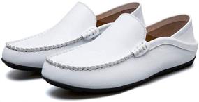 img 3 attached to MCICI Loafers Moccasin Driving Breathable Men's Shoes and Loafers & Slip-Ons