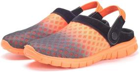 img 1 attached to Stay Comfortable and Safe with Hsyooes Breathable Non-Slip Men's Mules & Clogs