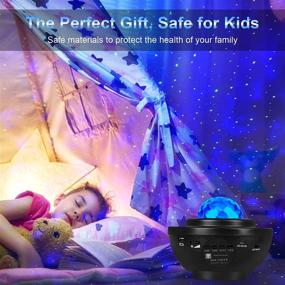 img 3 attached to 🌌 Starry Night Light Projector with Remote Control, Bluetooth Speaker, LED Nebula Lights - Upgrade for Bedroom, Party, Home Decor - Kids & Adults