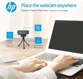 img 1 attached to 🎥 HP W300 Webcam: Full HD 1080P Video Cam with Dual Mic & Wide Angle Lens – Perfect for Live Streaming, Online Classes, and Conference Calls on Mac, Windows, Laptop, and Desktop Monitors