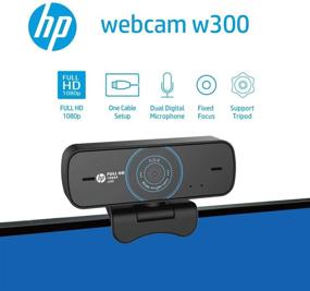 img 3 attached to 🎥 HP W300 Webcam: Full HD 1080P Video Cam with Dual Mic & Wide Angle Lens – Perfect for Live Streaming, Online Classes, and Conference Calls on Mac, Windows, Laptop, and Desktop Monitors