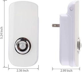 img 2 attached to 🔦 2 Pack LED Motion Sensor Night Light Flashlight Cut Light 3-in-1: Rechargeable, Auto Sensing, Energy Saving - Wall Mount & Portable Torch (White)