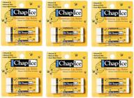 🍃 12-pack chap-ice lip balm, peppermint & beeswax formula logo