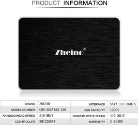 img 2 attached to 💻 Zheino 120GB SSD A3 2.5 inch SATA III 3D NAND Internal Solid State Drive (7mm) for Notebook Desktop PC - Boost Performance and Storage Capacity