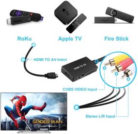 img 3 attached to 🔌 Адаптер HDMI в RCA: Подключите Fire Stick, Roku, Apple TV и многое другое к старым телевизорам! (Конвертер HDMI в AV)