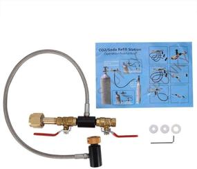 img 4 attached to 🔋 Maxmartt Cylinder Refill Adapter CO2 Refill Adapter with Hose for Tank Refilling (24&#34; - No Gauge)