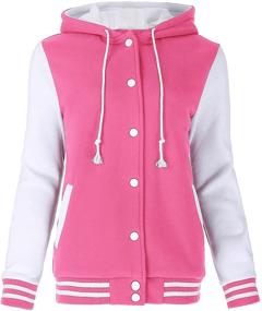 img 4 attached to Womens School Hooded Baseball Sports Women's Clothing