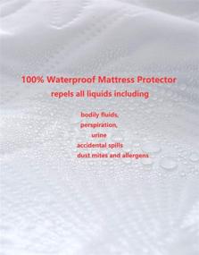 img 1 attached to 🛏️ Waterproof Quilted Mattress Pad Cover - DuShow Twin XL Fitted Sheet Style 18" Deep Pocket Gray - Twin Extra Long Size