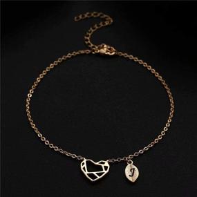 img 1 attached to 🌸 Stylish MONOOC Dainty Compass Bracelet: 14K Gold Plated Lotus Infinity Charm, Perfect Graduation Gift for Women & Girls