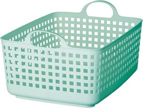 img 4 attached to 🧺 37L Mint Blue Laundry Basket, Stackable, Scandinavian Style, Made in Japan - SCB-7 by Like-it