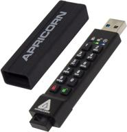 🔒 apricorn 32gb aegis secure key 3z: ultra-secure fips 140-2 level 3 validated flash drive logo