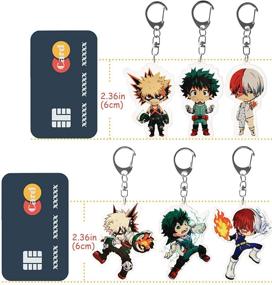 img 2 attached to 🎒 Acrylic Keychain Hero Academia Animation: A Must-Have for Fans!