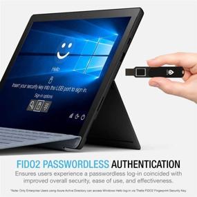 img 1 attached to FIDO2 Security Key: Multi-Layered Two Factor Authenticator for Office Business - Thetis USB A, HOTP/U2F Compatible, Windows/MacOS/Linux Support - Black