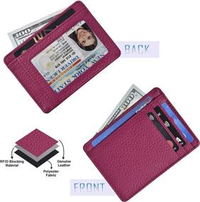 img 2 attached to Clifton Heritage Leather Wallets for Men and Women - Stylish Accessories