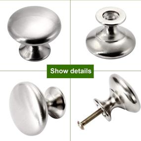 img 3 attached to 🔘 30-Pack Brushed Nickel Cabinet Knobs by POZEAN - Silver Hardware with Screws for Dresser Drawer, Cupboard, Kitchen, Bathroom, and Bedroom Cabinets - Ideal Cabinet Knobs for Home Improvement