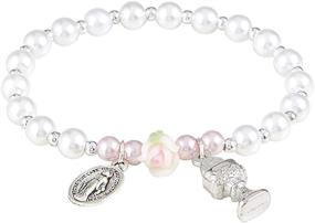 img 1 attached to Autom Girls First Communion Bracelet