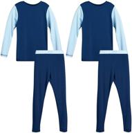 🐻 boys' thermal underwear - black bear - boys' clothing and active logo