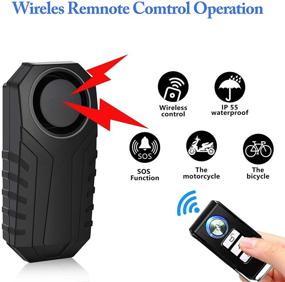 img 3 attached to 🚲 Enhanced Security with GREENCYCLE 1 Pack Bike Alarm: Anti-Theft Vibration Alarm for E-Bikes & Electric Tricycles with Remote, Adjustable Sensitivity & Waterproof Design - 113dB Volume, SOS Function Included