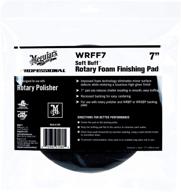 🔘 meguiar's wrff7 soft buff 7" rotary foam finishing pad, 1 pack - efficient black pad for perfect finishing touch! logo