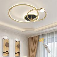 🌟 eiinee modern led ceiling light: dimmable gold flush mount ceiling lamp with remote – stylish & versatile lighting for bedroom, living & dining room logo