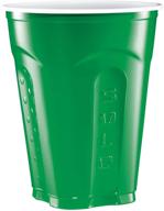 🍵 solo squared cups, 18 oz, green, pack of 60 logo