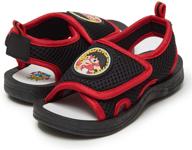 👞 boys' rugged rubber sandals by ryans world - durable shoes logo