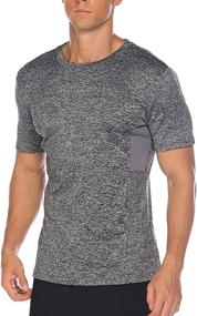 img 3 attached to 🏋️ COOFANDY Men's 3 Pack Quick Dry Workout T-Shirts | Athletic Running Shirts with Short Sleeves | Gym Training Fitness Tees Tops