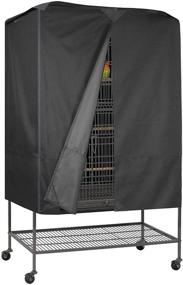 img 4 attached to 🔒 Enhanced Privacy & Comfort Pet Cage Cover with Removable Top Panel - Ideal Night Cover for Bird, Critter, Cat Cages, and Small Animals