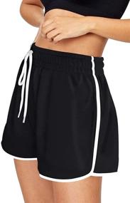 img 3 attached to 🩳 Womens Summer Shorts: AUTOMET Athletic Running Gym Casual Comfy Cotton Sweat Shorts for Workout