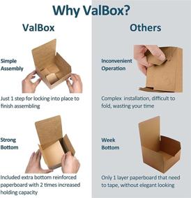 img 1 attached to 🎁 ValBox Premium Gift Boxes - 12 Pack of 9x4.5x4.5 Inches Brown Recycled Paper Kraft Favor Boxes for Party, Wedding, Thanksgiving, Gift, Crafting, Cupcake - Easy to Assemble Boxes