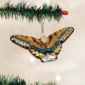 img 2 attached to 🦋 Old World Christmas Ornaments: Butterfly Collection Glass Blown Ornaments for Christmas Tree - Swallowtail Butterfly, Multicolor - 2.5-Inch Size (12164)