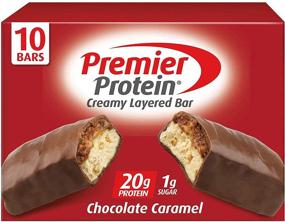 img 4 attached to 🍫 Протеиновый батончик: Premier Protein Шоколадно-карамельный, 20 г белка, 2,08 унции, 10 штук в упаковке (упаковка может отличаться)