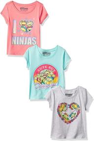 img 4 attached to 🐢 Girls' Tops, Tees & Blouses: Teenage Mutant Ninja Turtles T-Shirt