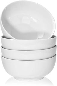 img 4 attached to TGLBT 16oz Porcelain Soup Bowls