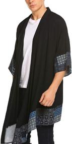 img 3 attached to 👕 COOFANDY Lightweight Cotton Sweater Cardigan for Men's Sleep & Lounge Apparel