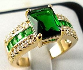 img 2 attached to Khamchanot Fashion Emerald Wedding Jewelry