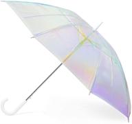 🌂 hipsterkid white holographic umbrella: stylish and trendy white umbrellas logo