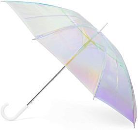 img 4 attached to 🌂 Hipsterkid White Holographic Umbrella: Stylish and Trendy White Umbrellas