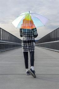 img 1 attached to 🌂 Hipsterkid White Holographic Umbrella: Stylish and Trendy White Umbrellas