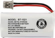 🔋 high-performance replacement battery for uniden phone systems and cordless handsets - bt-1021, nickel metal hydride rechargeable battery, dc 2.4v 300mah logo