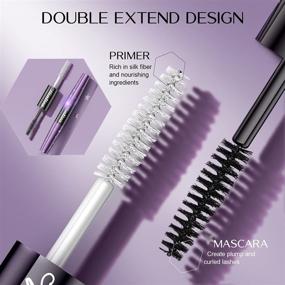 img 3 attached to VANTICA Double-End Waterproof Mascara & Lash Enhance Primer: Black Volume and Length 💧 - 4D Silk Fiber Thick Lengthening Mascara & Nourishing Lash Primer 2 in 1