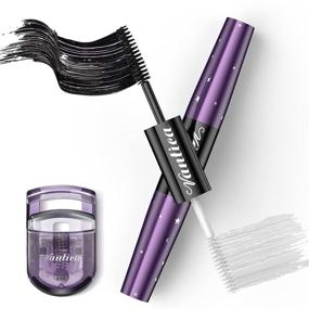 img 4 attached to VANTICA Double-End Waterproof Mascara & Lash Enhance Primer: Black Volume and Length 💧 - 4D Silk Fiber Thick Lengthening Mascara & Nourishing Lash Primer 2 in 1