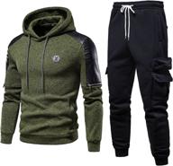 🏃 volita men's jogging suits sets: stylish tracksuits and sweatsuits for men with hoodie логотип