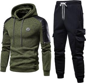 img 4 attached to 🏃 VoLIta Men's Jogging Suits Sets: Stylish Tracksuits and Sweatsuits for Men with Hoodie