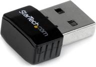 🖥️ startech.com usb 2.0 300 mbps mini wireless-n network adapter - high-speed wifi adapter - n300 wireless nic (usb300wn2x2c), black logo